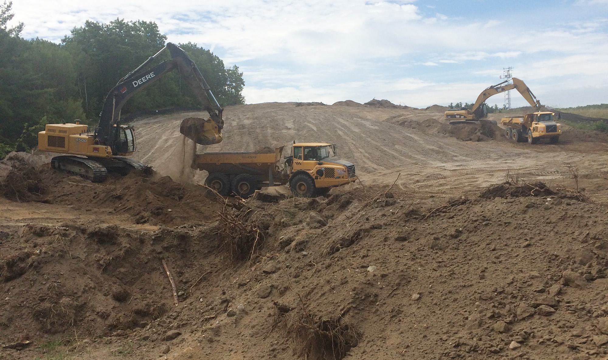 Fill management at an Ashgrove clean fill site.